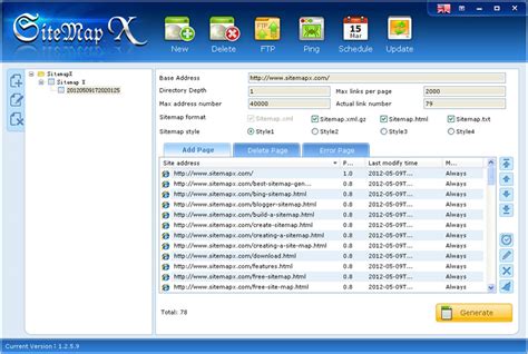 bing sitemap generator.